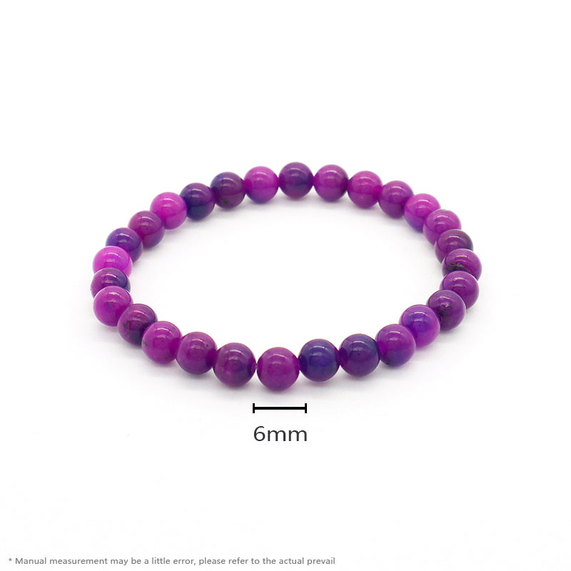 Hot Sale Fashion Design Jewelry Wholesale Custom OEM Friendship Handmade 6mm Natural Stone Beads Women Stretch Bracelet For Gift