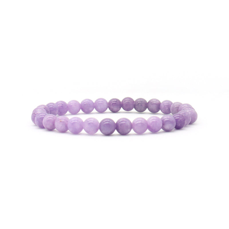 Hot Sale Fashion Design Jewelry Wholesale Custom OEM Friendship Handmade 6mm Natural Stone Beads Women Stretch Bracelet For Gift