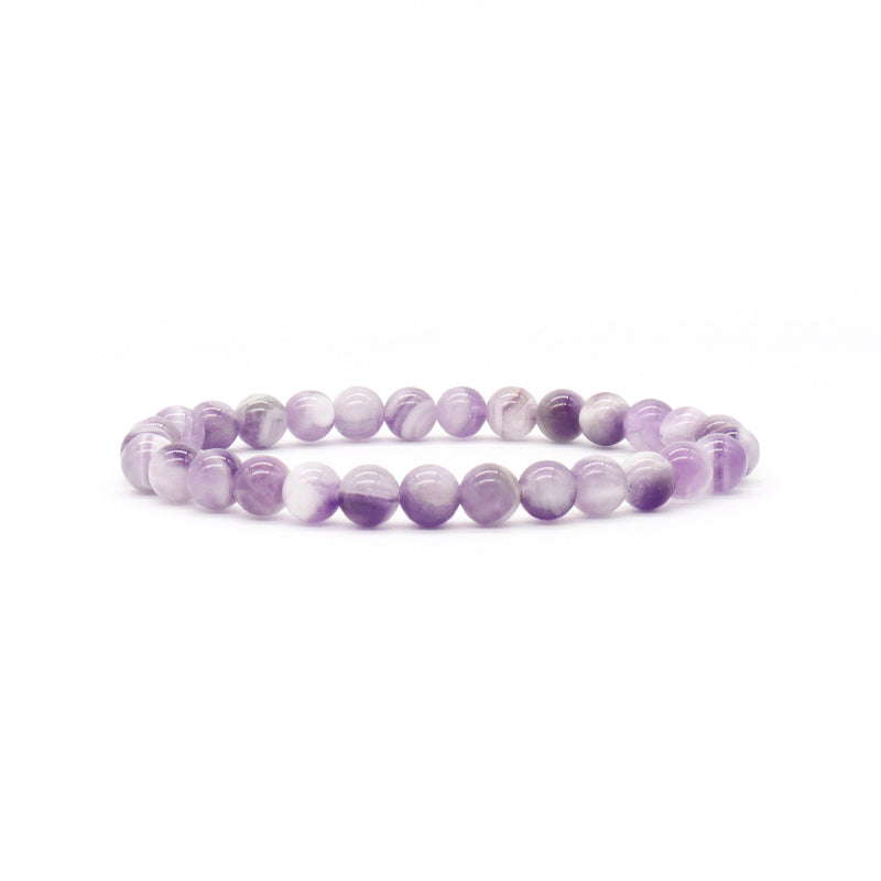 Hot Sale Fashion Design Jewelry Wholesale Custom OEM Friendship Handmade 6mm Natural Stone Beads Women Stretch Bracelet For Gift