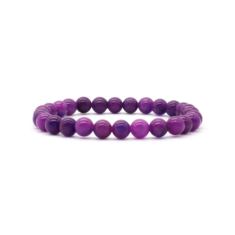 Hot Sale Fashion Design Jewelry Wholesale Custom OEM Friendship Handmade 6mm Natural Stone Beads Women Stretch Bracelet For Gift