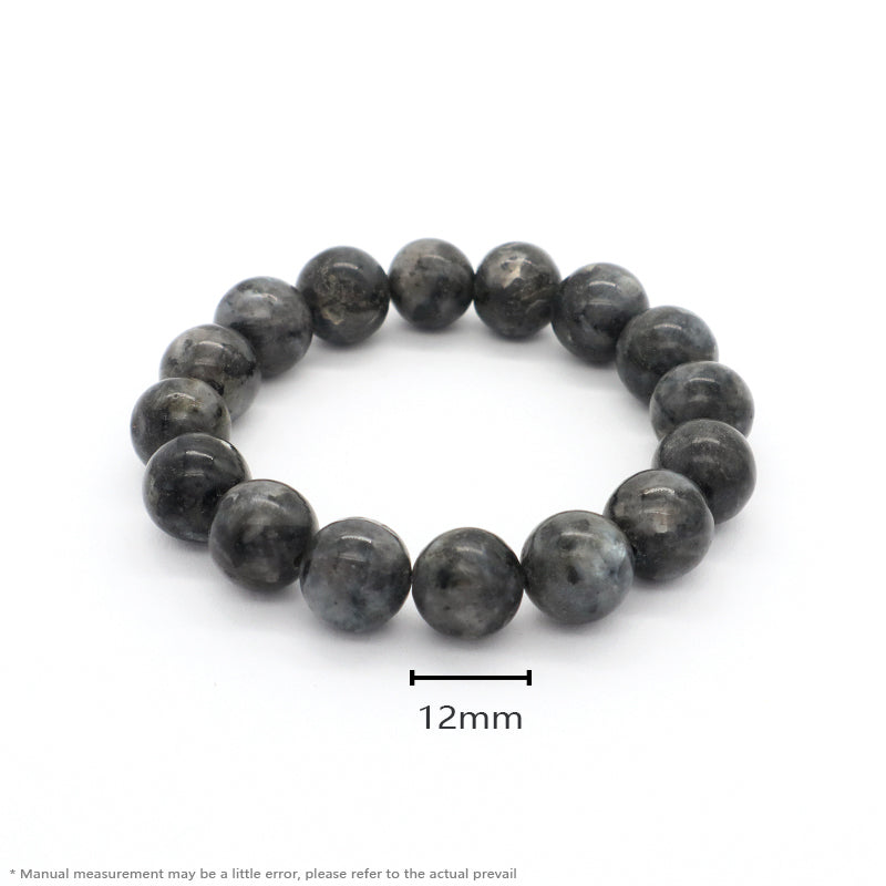 New Bulk Sale Jewelry Custom OEM Factory Healing Energy YoGa Elastic Handmade 12mm Natural Stone Bead Bracelet For Men Women