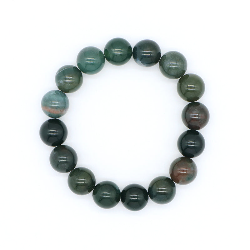New Bulk Sale Jewelry Custom OEM Factory Healing Energy YoGa Elastic Handmade 12mm Natural Stone Bead Bracelet For Men Women