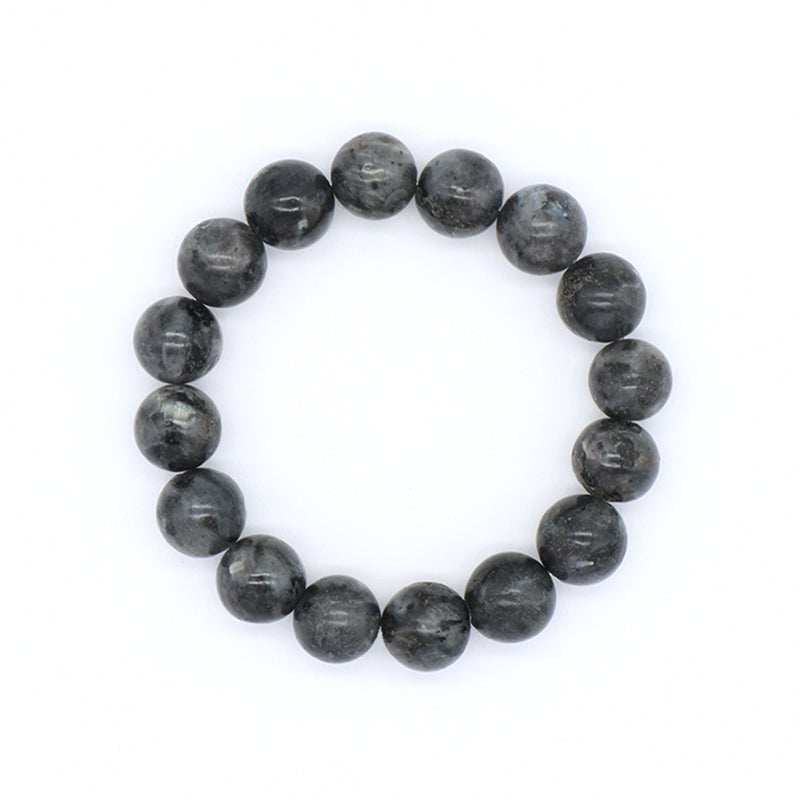 New Bulk Sale Jewelry Custom OEM Factory Healing Energy YoGa Elastic Handmade 12mm Natural Stone Bead Bracelet For Men Women