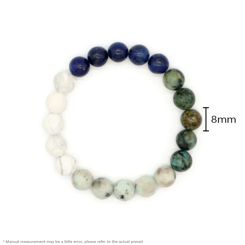 Fashion Design Custom Wholesale Jewelry Energy Yoga Healing Elastic Handmade Gift 8mm Natural Stone Beads Bracelet For Women Men