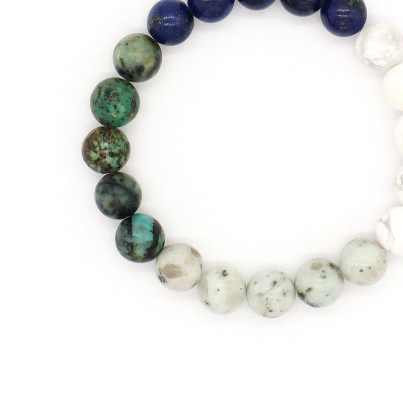 Fashion Design Custom Wholesale Jewelry Energy Yoga Healing Elastic Handmade Gift 8mm Natural Stone Beads Bracelet For Women Men