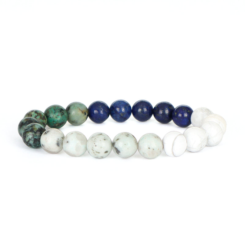 Fashion Design Custom Wholesale Jewelry Energy Yoga Healing Elastic Handmade Gift 8mm Natural Stone Beads Bracelet For Women Men