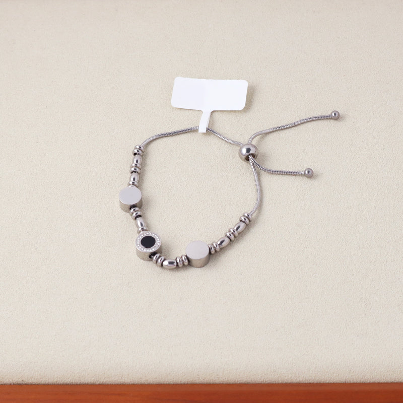 New Bulk Sale Manufacture Fashion Factory Wholesale Custom Jewelry Stainless Steel No Tarnish CZ Charm Ajustable Bracelet Bangle For Women Gift