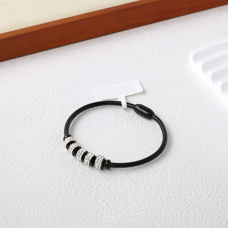Unique Design Custom Wholesale Factory Jewelry Black Stainless Steel Cuff Bracelet Bangle For Women
