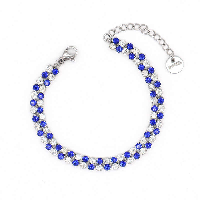 Fashion Women Jewelry Newest Wholesale Manufacture Customized Factory Ajustable No Tarnish Stainless Steel Micro Pave CZ Bangle Bracelet