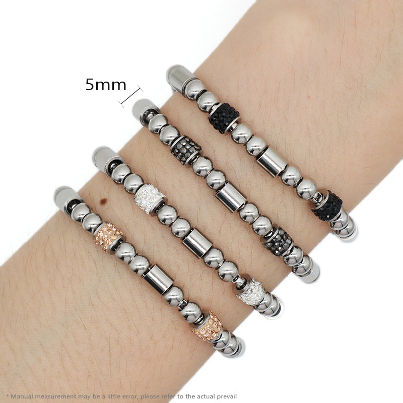 Hot Selling New Wholesale Manufacture Custom Factory Fashion Women Jewelry Ajustable No Tarnish Stainless Steel Micro Pave CZ Bangle Bracelet