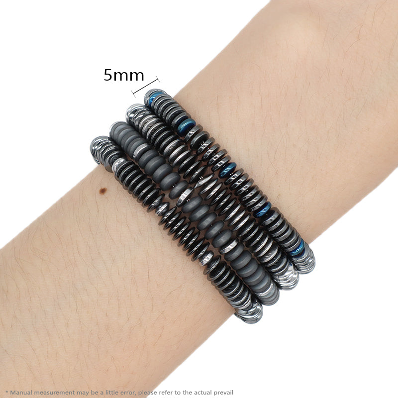 New Bulk Sale Custom Wholesale China Factory Manufacture Fashionable Jewelry Gift Ajustable Stainless Steel Grey Blue Charm Bracelet Bangle For Women Men