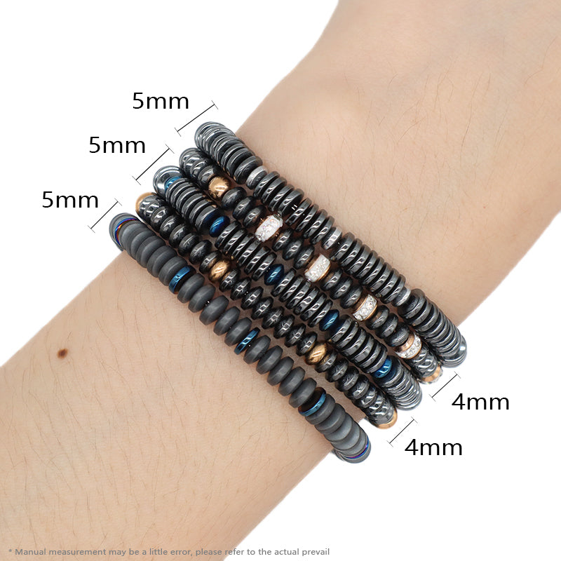 Fashionable Manufacture Wholesale Customized China Factory Jewelry Gift Women Bangle Ajustable Grey Gold Blue Beads Charm Stainless Steel Bracelet