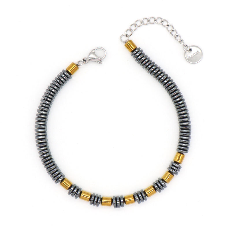 New Arrival Manufacture Wholesale Customized China Factory Fashionable Jewelry Gift Women Gold Beads Charm Ajustable Stainless Steel Bracelet Bangle