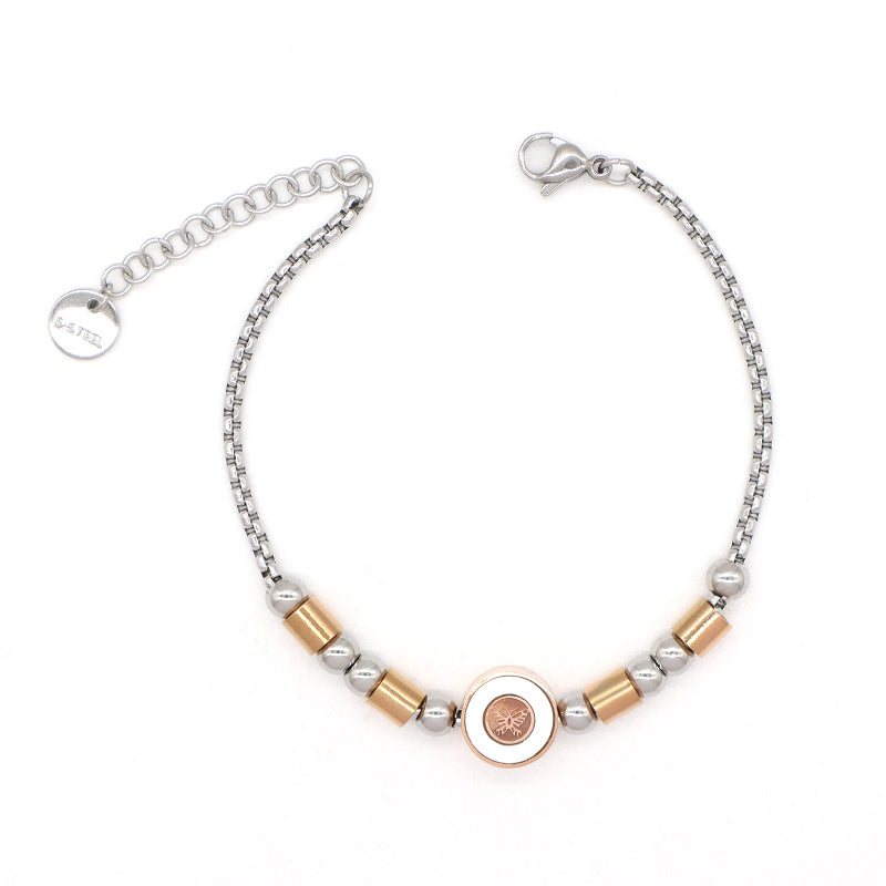 Wholesale Women Customized China Factory Manufacture Fashionable Ajustable Gift No Tarnish Stainless Steel Heart Tree Butterfly Charm Bracelet Bangle For Jewelry