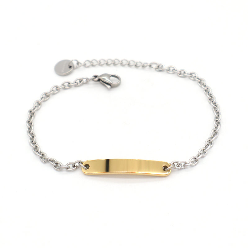 Fashionable Women Customized Wholesale China Factory Manufacture Ajustable No Tarnish Stainless Steel Charm Bracelet Bangle For Jewelry Gift