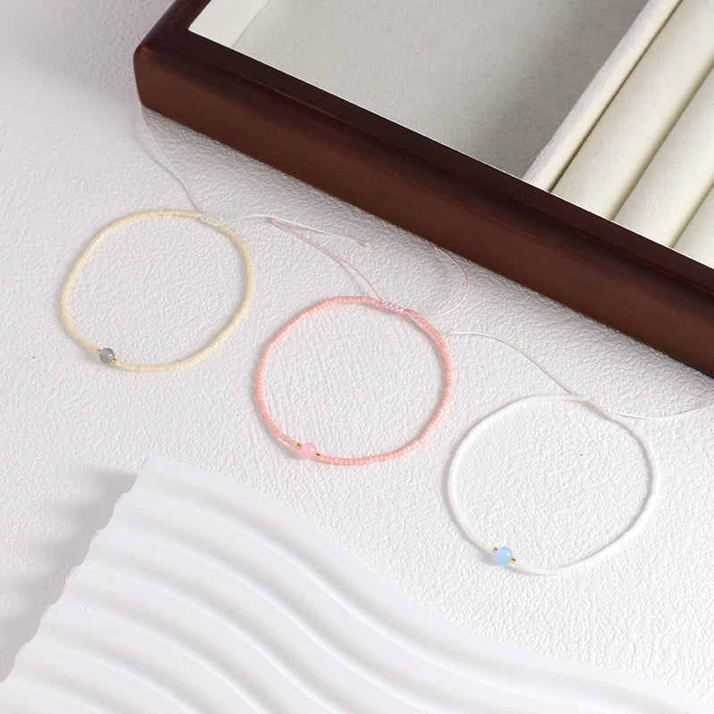 New Bulk Sale Factory Manufacture Fashion Women Jewelry Custom Handmade Adjustable Braided Woven Macrame Miyuki Beaded Bracelet