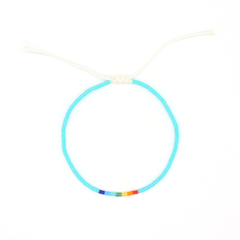 OEM Handmade Manufacture Custom China Factory Trendy Women Gift Jewelry Adjustable Braided Woven Macrame Miyuki Beads Bracelet
