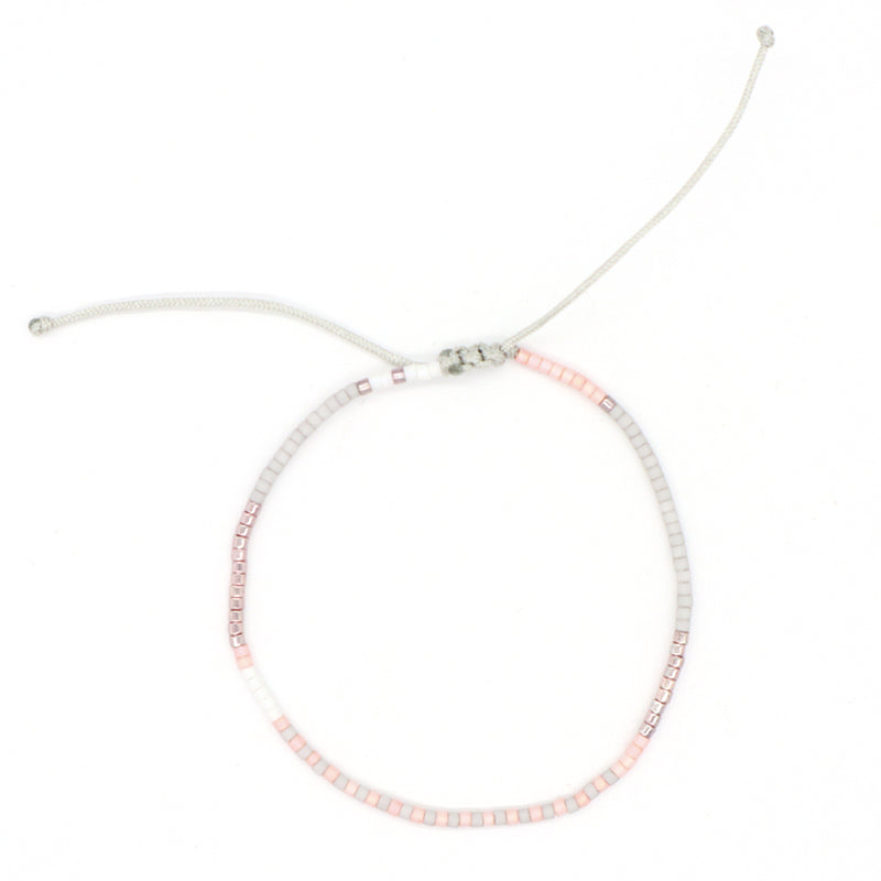Purple Pink Ladies Jewelry Gift New Adjustable Trendy Manufacture Factory Custom Handmade Braided Woven Macrame Miyuki Bracelet