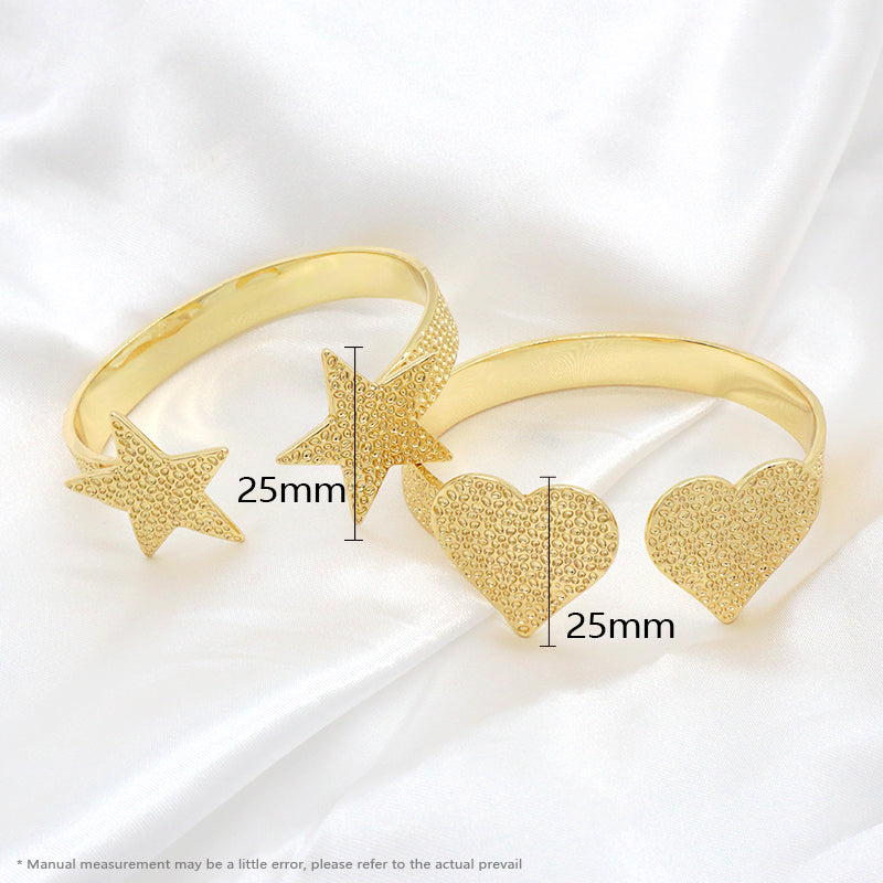 Wholesale Fashion Design Newest Customized Women Gift Factory Manufacture Gold Plated CZ Cuff Bangle Bracelet