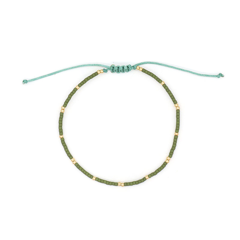 Wholesale Fashion Design Customized Handmade OEM Factory Adjustable Braided Woven Macrame Miyuki Bracelet For Women Jewelry