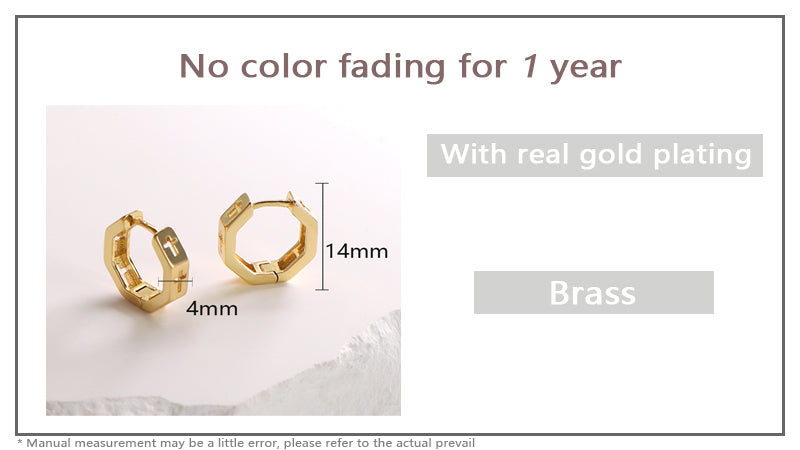 Hot Sale Newest Wholesale Custom Dainty Trendy Small Gold Cross Earrings Jewelry Gold Plated Cross Hoop Earrings For Women
