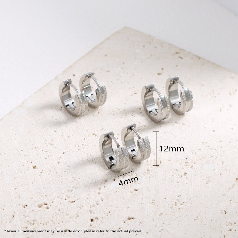 New Bulk Sale Custom Manufacture Fashion Wholesale Earring Hoop Jewelry No Tarnish Stainless Steel Hoop Earrings For Women Gift
