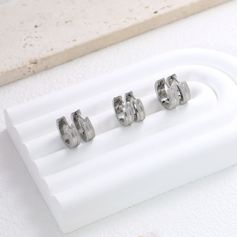 New Bulk Sale Custom Manufacture Fashion Wholesale Earring Hoop Jewelry No Tarnish Stainless Steel Hoop Earrings For Women Gift