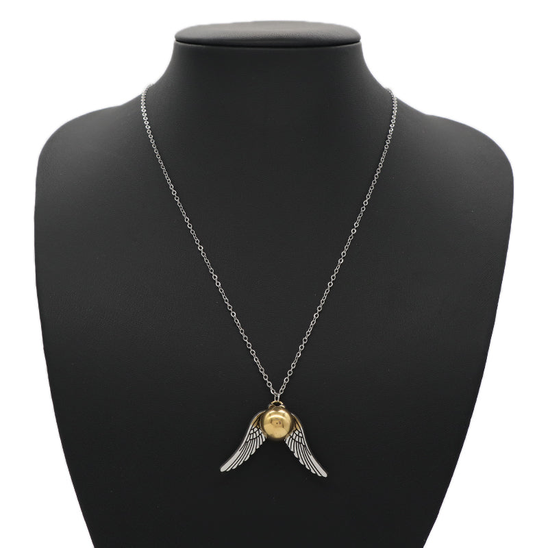 Unique Design Fashion Wholesale Custom China Factory Jewelry Rose Gold Plated Stainless Steel Wing Pendant Necklace For Women