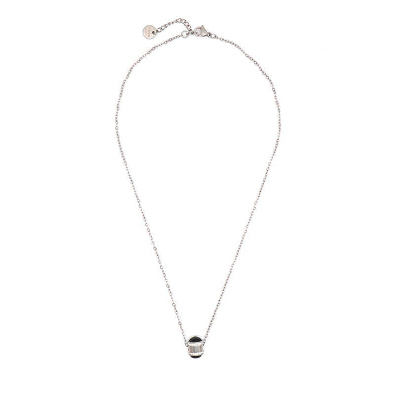 Custom China Factory New Fashion Wholesale Connector Charm Jewelry CZ No Tarnish Stainless Steel Pendant Necklace For Women