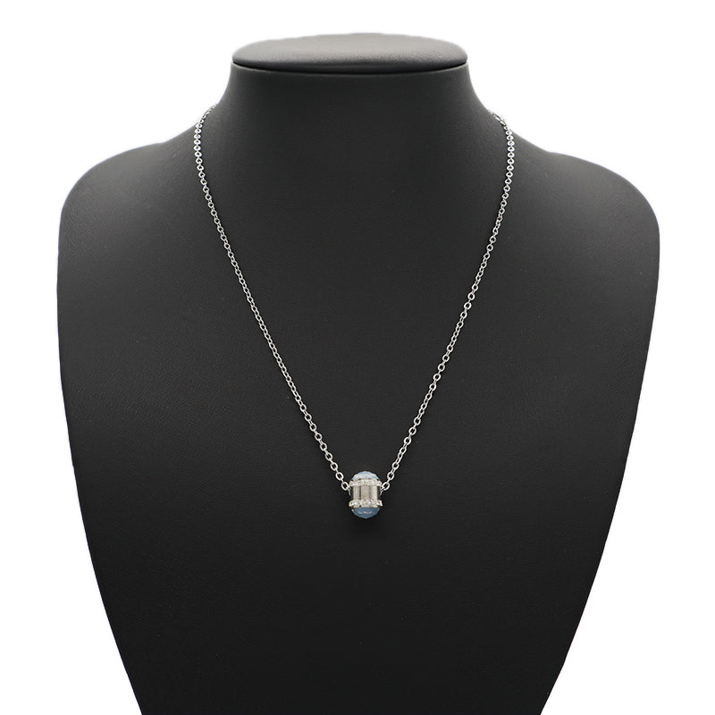 Custom China Factory New Fashion Wholesale Connector Charm Jewelry CZ No Tarnish Stainless Steel Pendant Necklace For Women