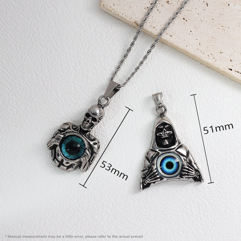 Hot Selling Custom New Manufacture Wholesale Fashion Skull Men Women Jewelry No Tarnish Stainless Steel Skull Pendant Necklace