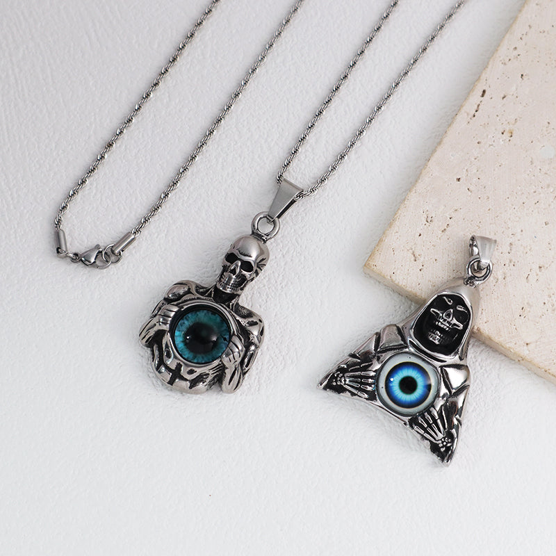 Hot Selling Custom New Manufacture Wholesale Fashion Skull Men Women Jewelry No Tarnish Stainless Steel Skull Pendant Necklace