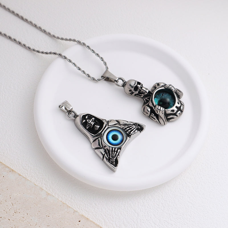 Hot Selling Custom New Manufacture Wholesale Fashion Skull Men Women Jewelry No Tarnish Stainless Steel Skull Pendant Necklace