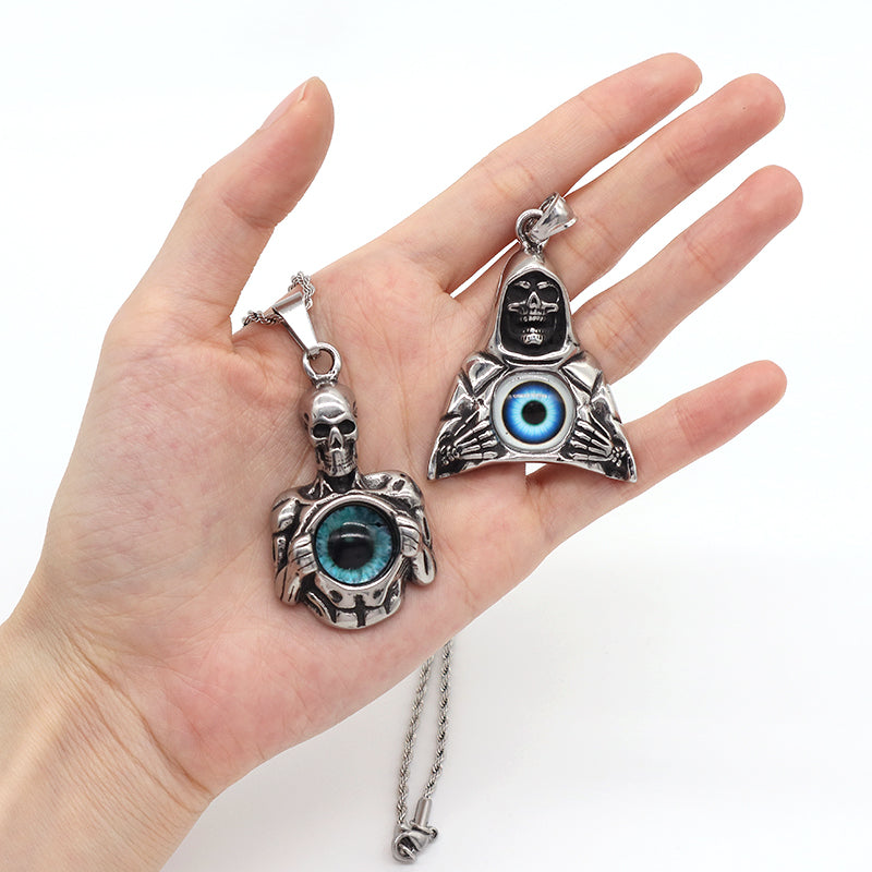 Hot Selling Custom New Manufacture Wholesale Fashion Skull Men Women Jewelry No Tarnish Stainless Steel Skull Pendant Necklace