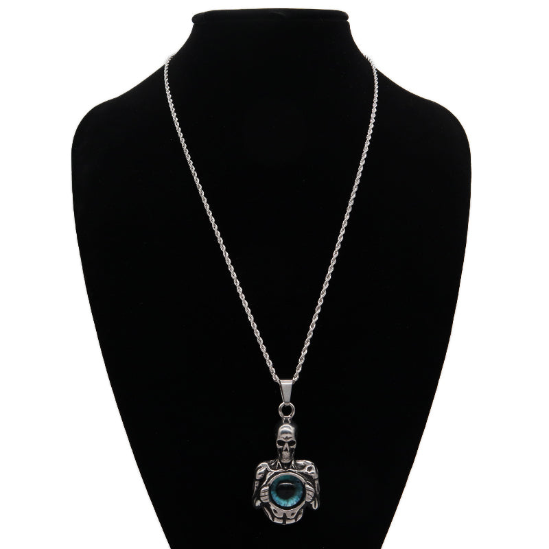 Hot Selling Custom New Manufacture Wholesale Fashion Skull Men Women Jewelry No Tarnish Stainless Steel Skull Pendant Necklace