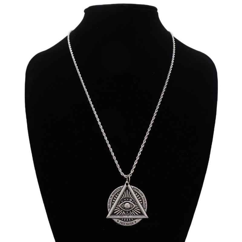 New Bulk Sale Custom China Factory Sun Eyes Star Pendant No Tarnish Stainless Steel Evil Eyes Sun Star Necklace For Men Women