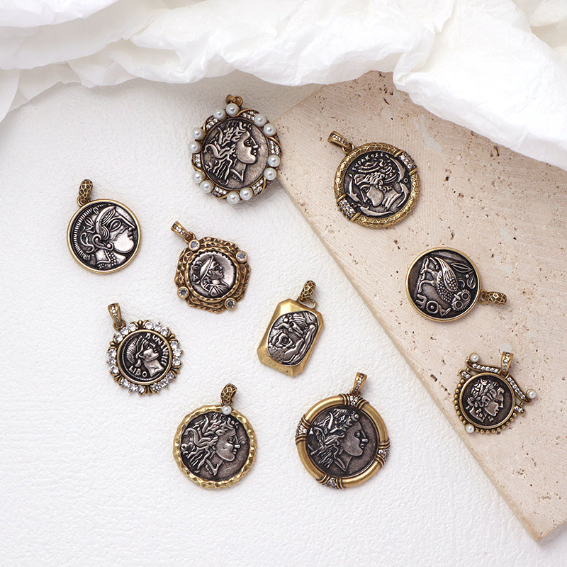 Wholesale Fashion Design China Factory Custom Charm Pendant Jewelry Gold Plated Vintage Necklace Pendant For Jewelry Making
