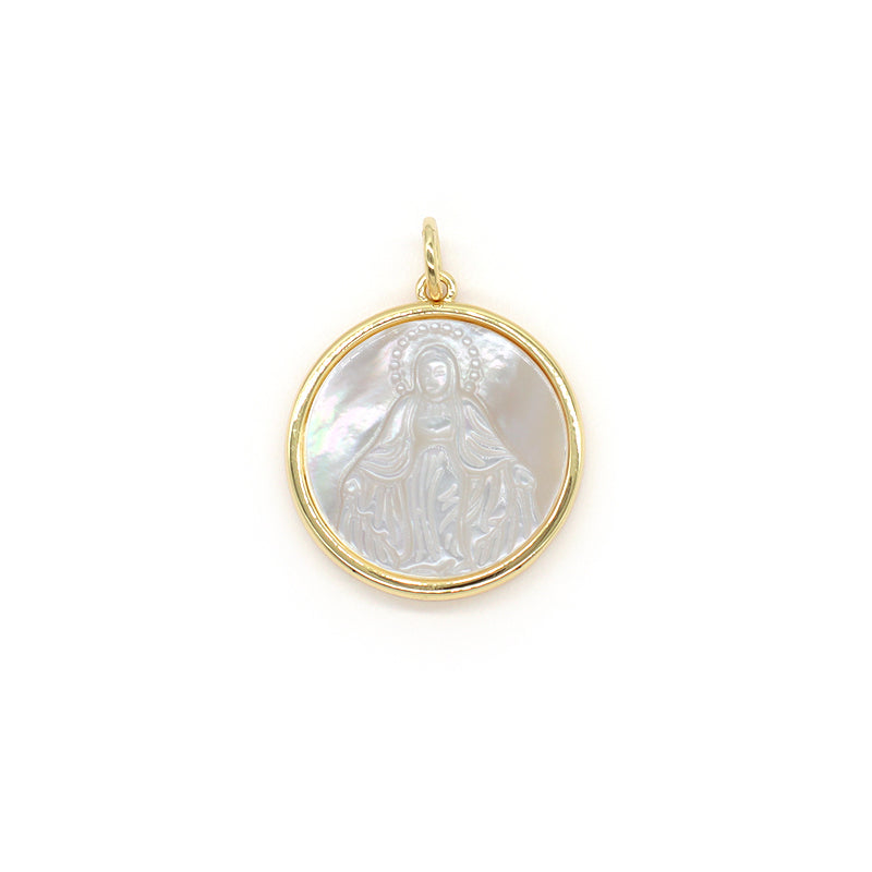 New Design Wholesale Factory Manufacture Shell Charm Pendant Jewelry Custom Gold Plated Natural Shell Pendant For Necklace
