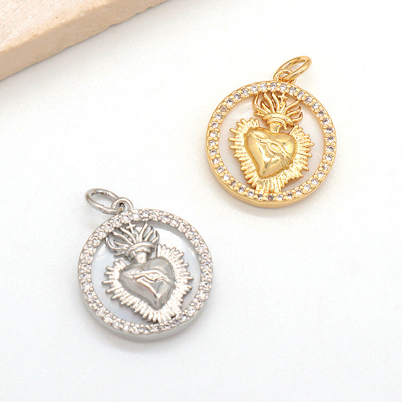 Custom New Design Wholesale Shell Charm Pendant Jewelry Custom Gold Plated Shell Natural Shell Pendant For Necklace