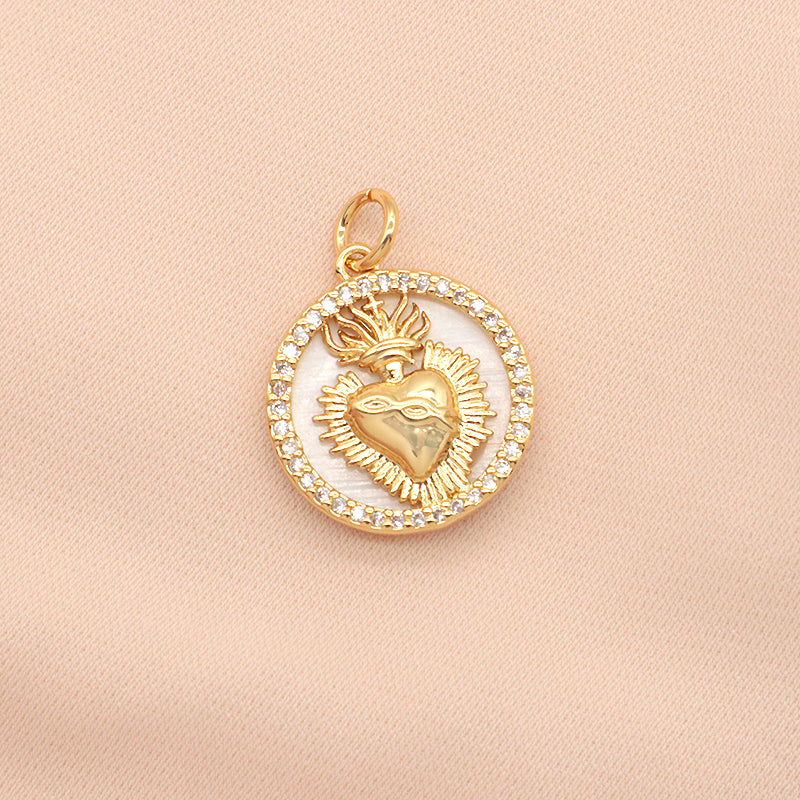 Custom New Design Wholesale Shell Charm Pendant Jewelry Custom Gold Plated Shell Natural Shell Pendant For Necklace