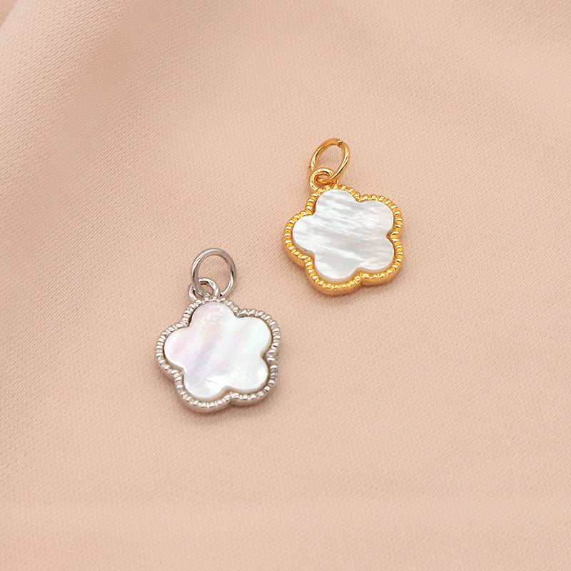 Custom New Manufacture Factory Shell Charm Pendant Jewelry Gold Plated Natural Shell Pendant For Necklace