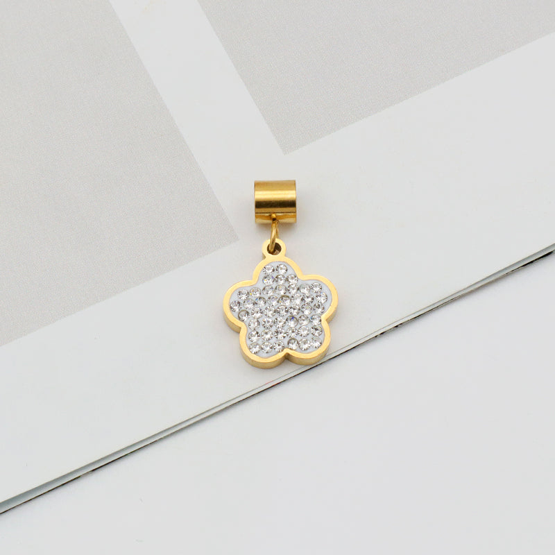 2023 Wholesale Custom New trendy jewelry pendants 18K gold plated stainless steel charms