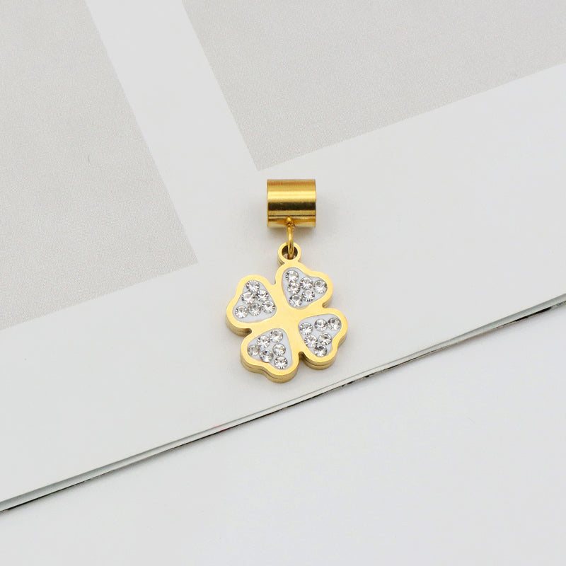 2023 Wholesale Custom New trendy jewelry pendants 18K gold plated stainless steel charms