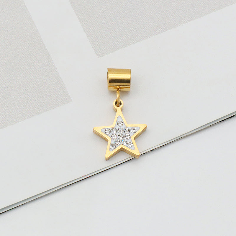2023 Wholesale Custom New trendy jewelry pendants 18K gold plated stainless steel charms