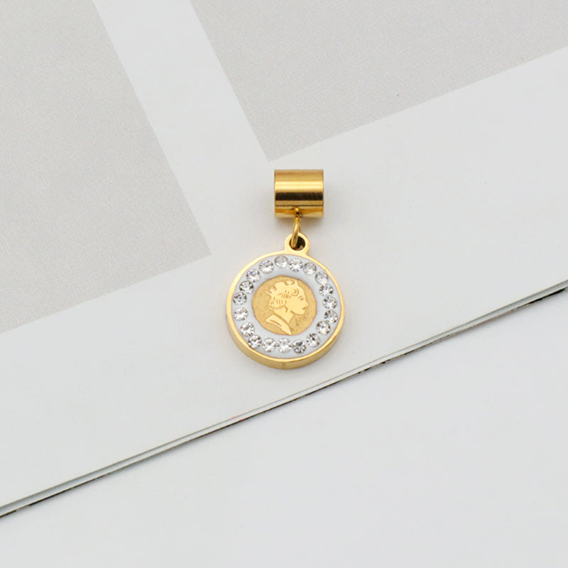 2023 Wholesale Custom New trendy jewelry pendants 18K gold plated stainless steel charms