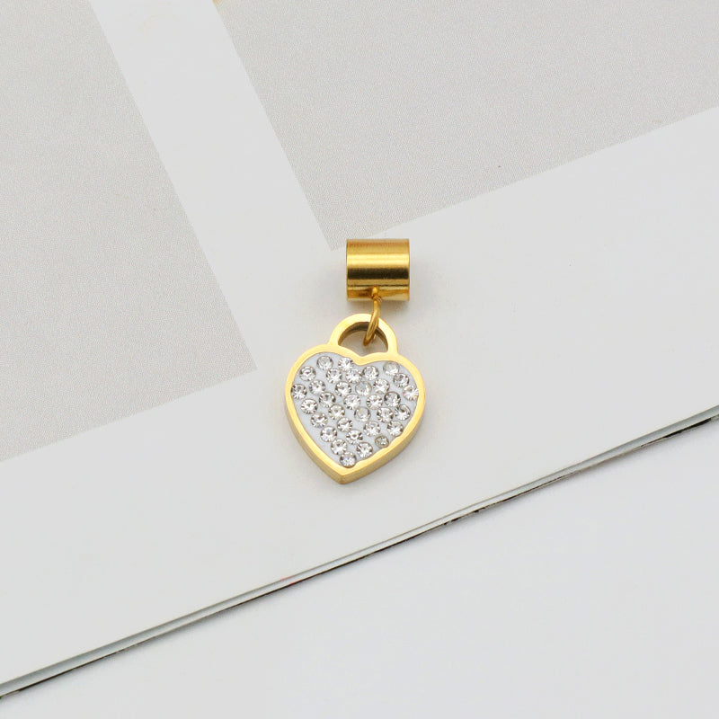 2023 Wholesale Custom New trendy jewelry pendants 18K gold plated stainless steel charms