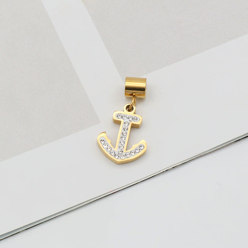 2023 Wholesale Custom New trendy jewelry pendants 18K gold plated stainless steel charms