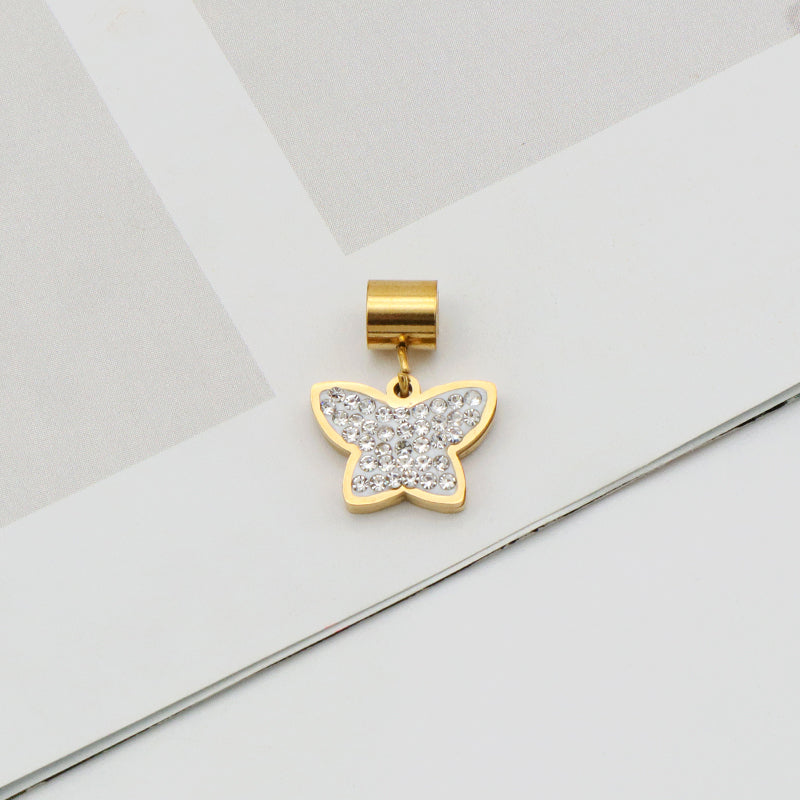 2023 Wholesale Custom New trendy jewelry pendants 18K gold plated stainless steel charms
