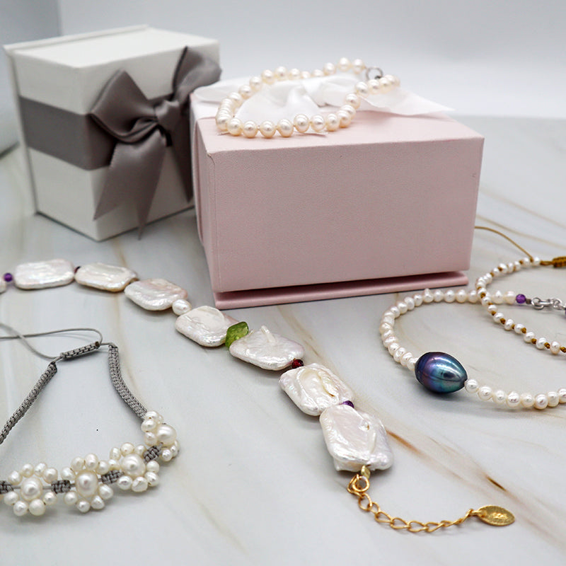 Wholesale Manufacture China Factory OEM Custom Baroque fresh water pearl with 925 sterling silver bracelet