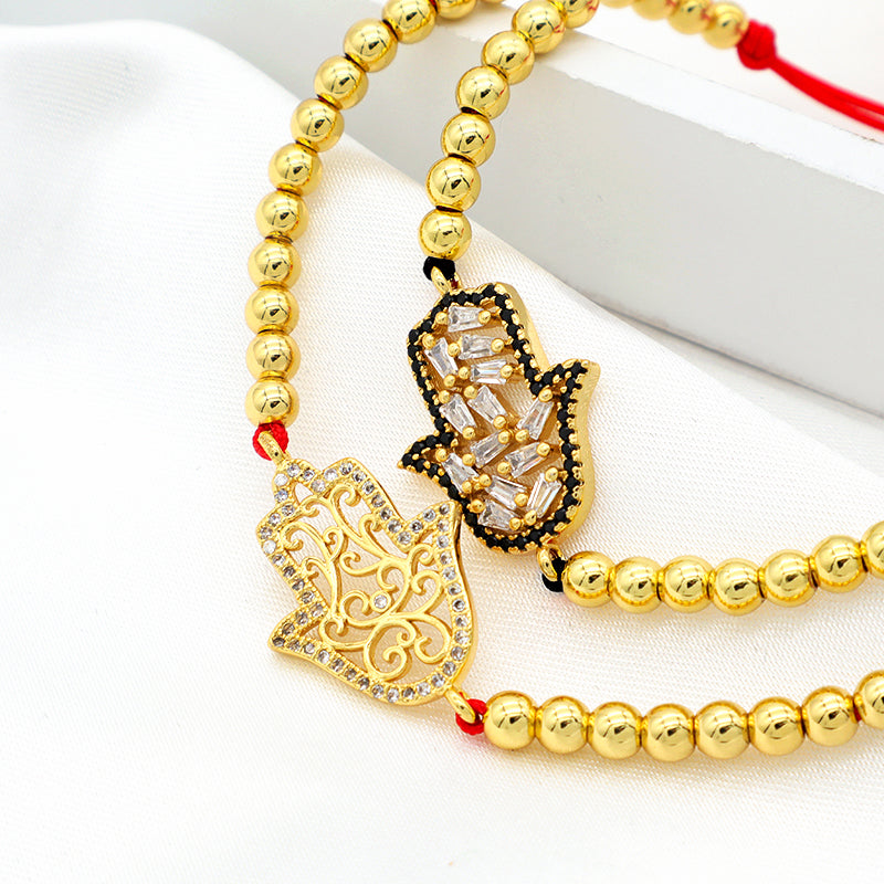 2023 trendy women jewelry evils eye charm bracelet bangle 18k gold plated beaded turkish evils eye jewelry
